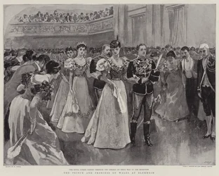 Il principe e la principessa del Galles a Blenheim